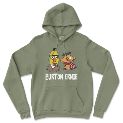 Gildan SoftStyle Hoodie Burton Ernie in Military Green