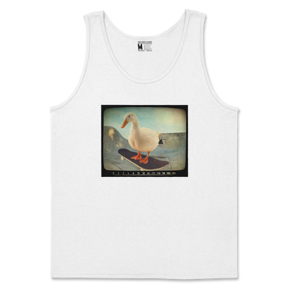 Gildan SoftStyle Tank Top Do A Flip in White