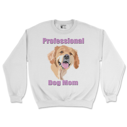 Gildan SoftStyle Crew Neck Dog Mom in White