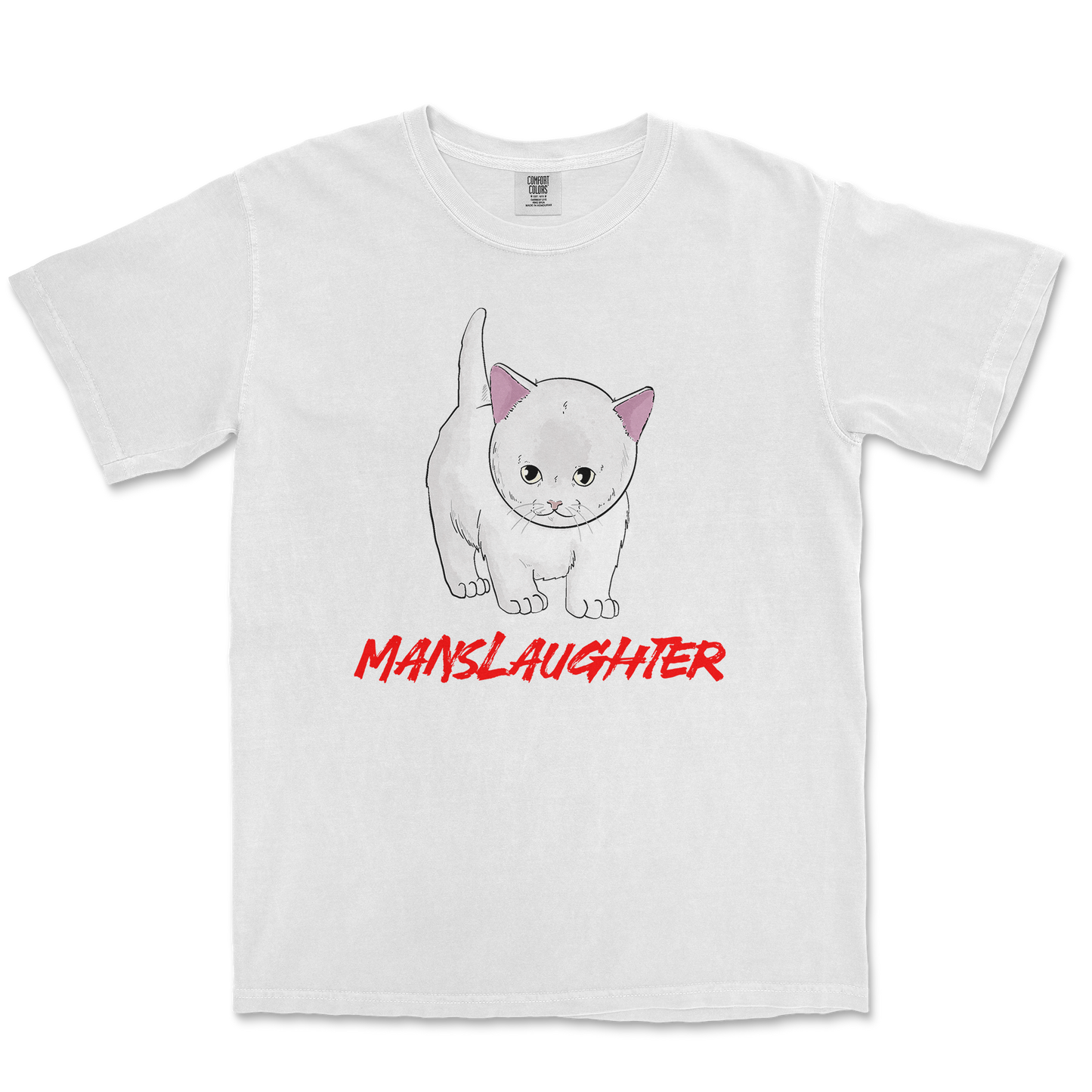 Comfort Colors T-Shirt Manslaughter in White