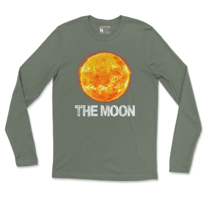 Heavy Blend Long Sleeve the moon in MilitaryGreen