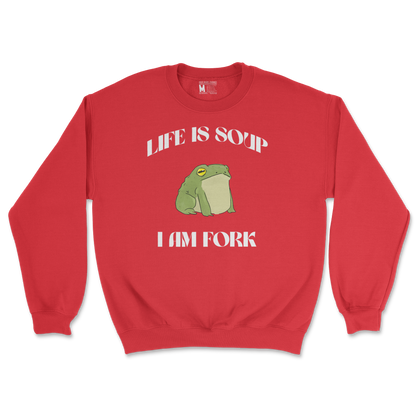 Gildan SoftStyle Crew Neck Life is Soup in Red