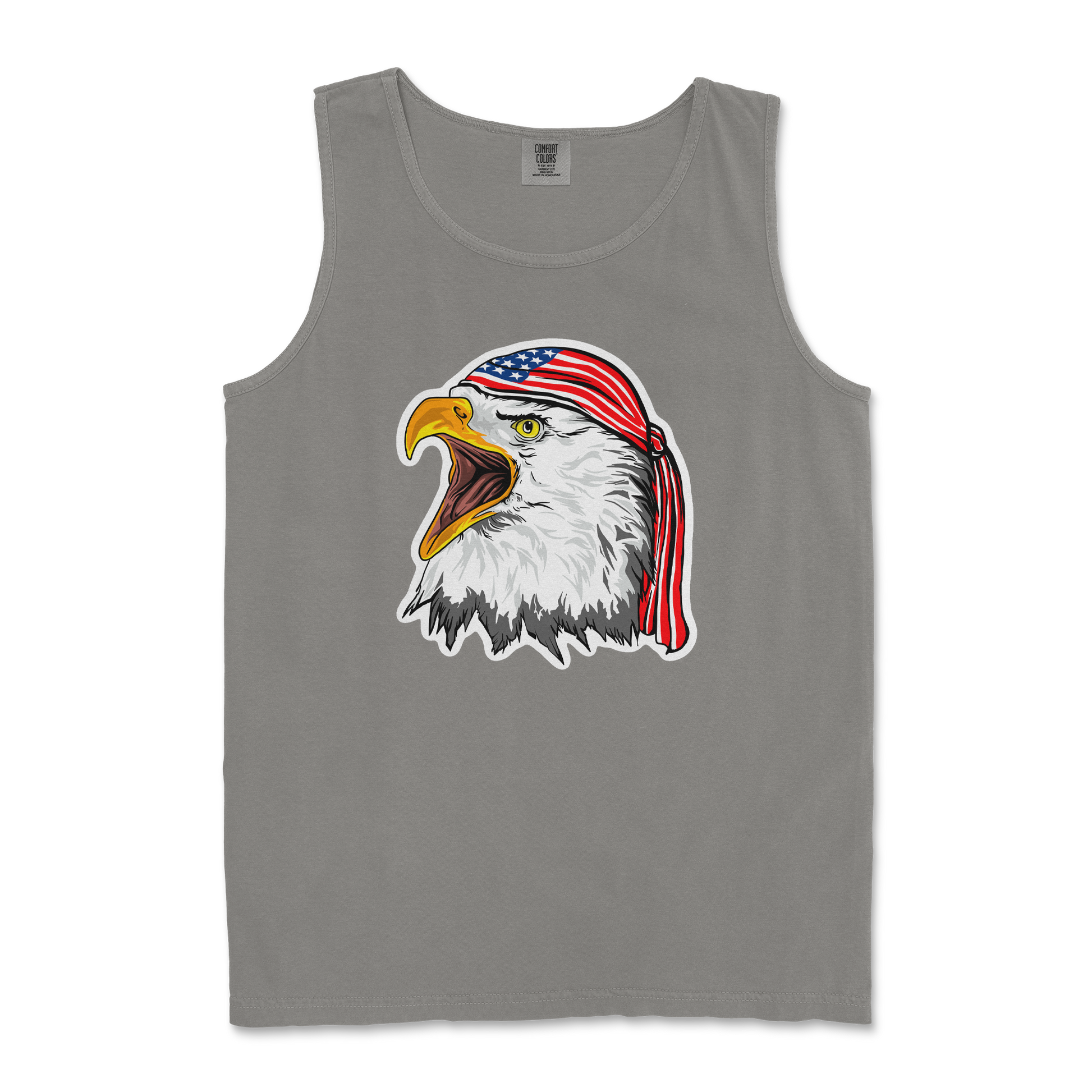 Comfort Colors Tank Top Freedom Eagle in Grey