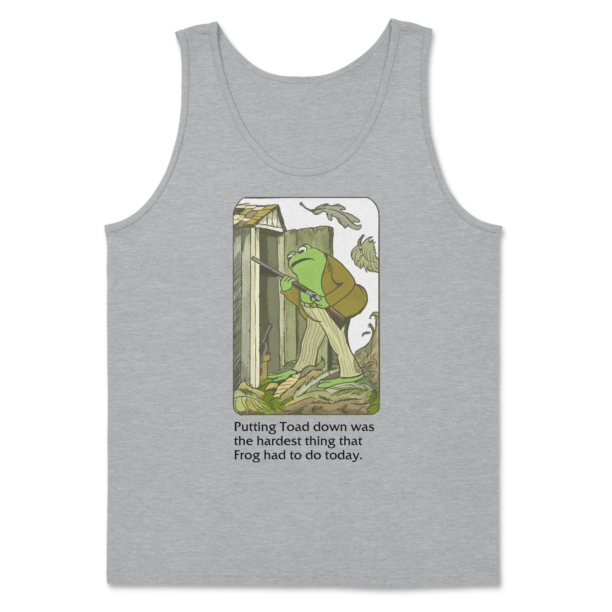 The Nice Shirt Tank Top Frog and Toad  in Sport-Grey