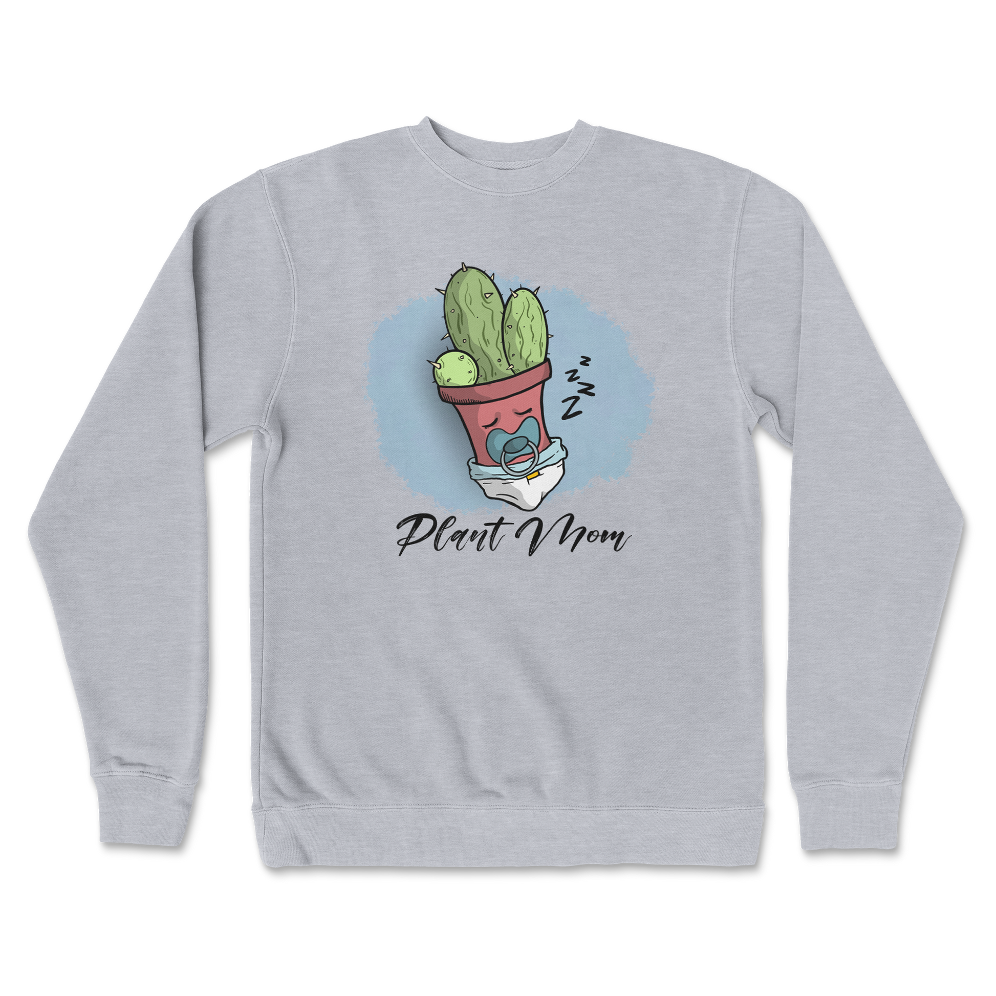 Independent Clothing Co. Crew Neck Plant Mom 2 in GreyHeather