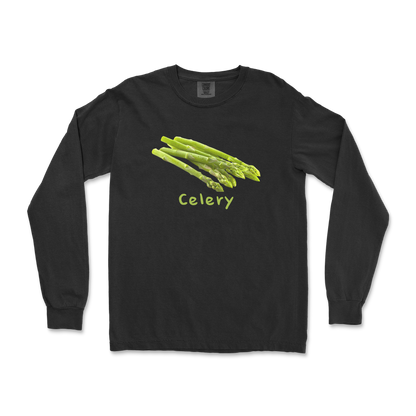 Comfort Colors Long Sleeve Celery in Black