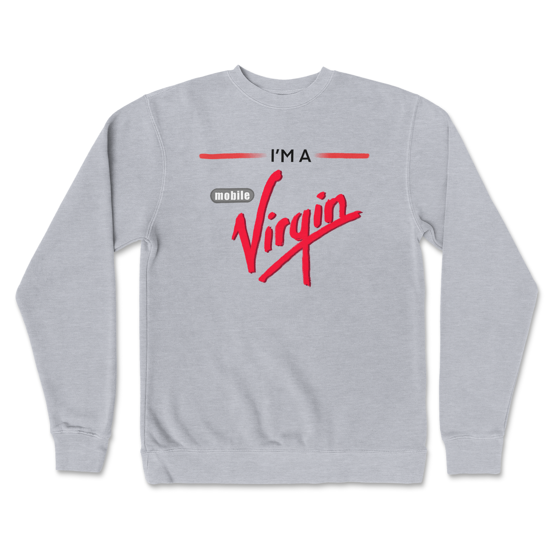 Independent Clothing Co. Crew Neck Mobile Virgin in GreyHeather