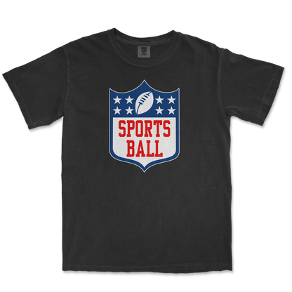 Comfort Colors T-Shirt Sports Ball in Black