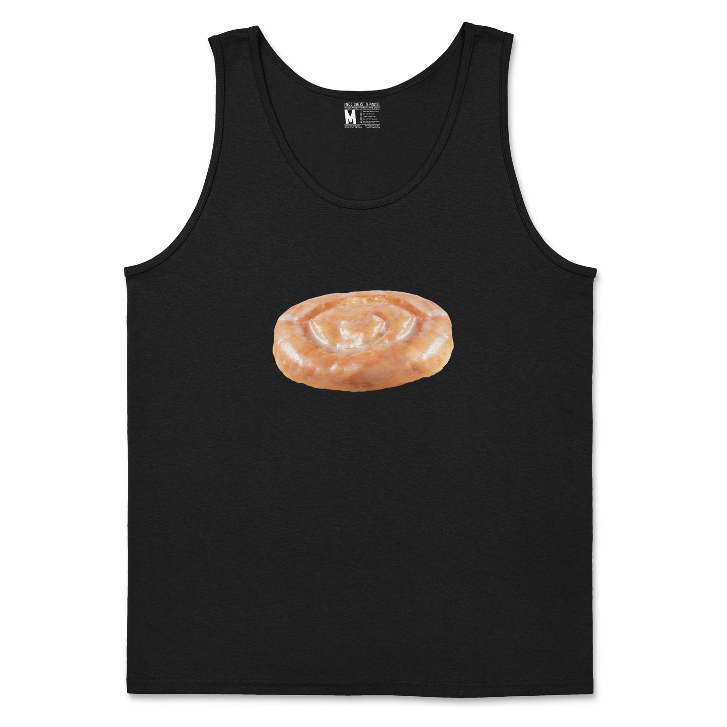 Gildan SoftStyle Tank Top Honey Bun in Black