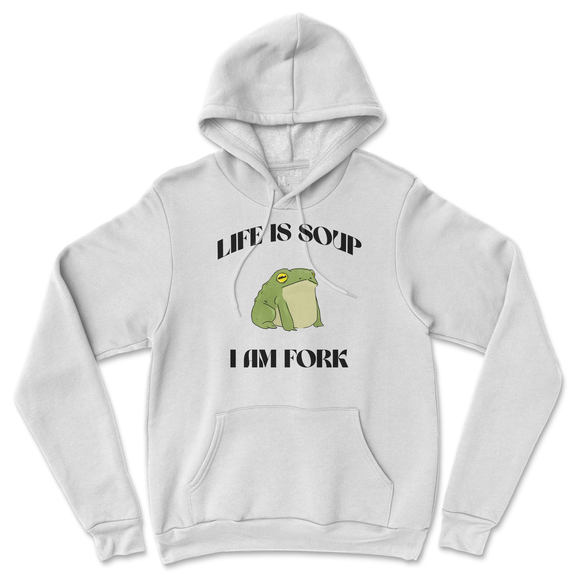 Gildan SoftStyle Hoodie I Am Fork  in White