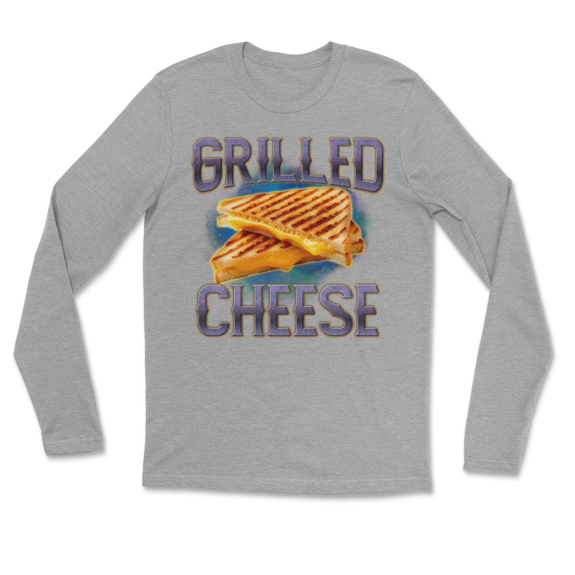 The Nice Shirt Long Sleeve Grilled Cheese  in Grey-Heather