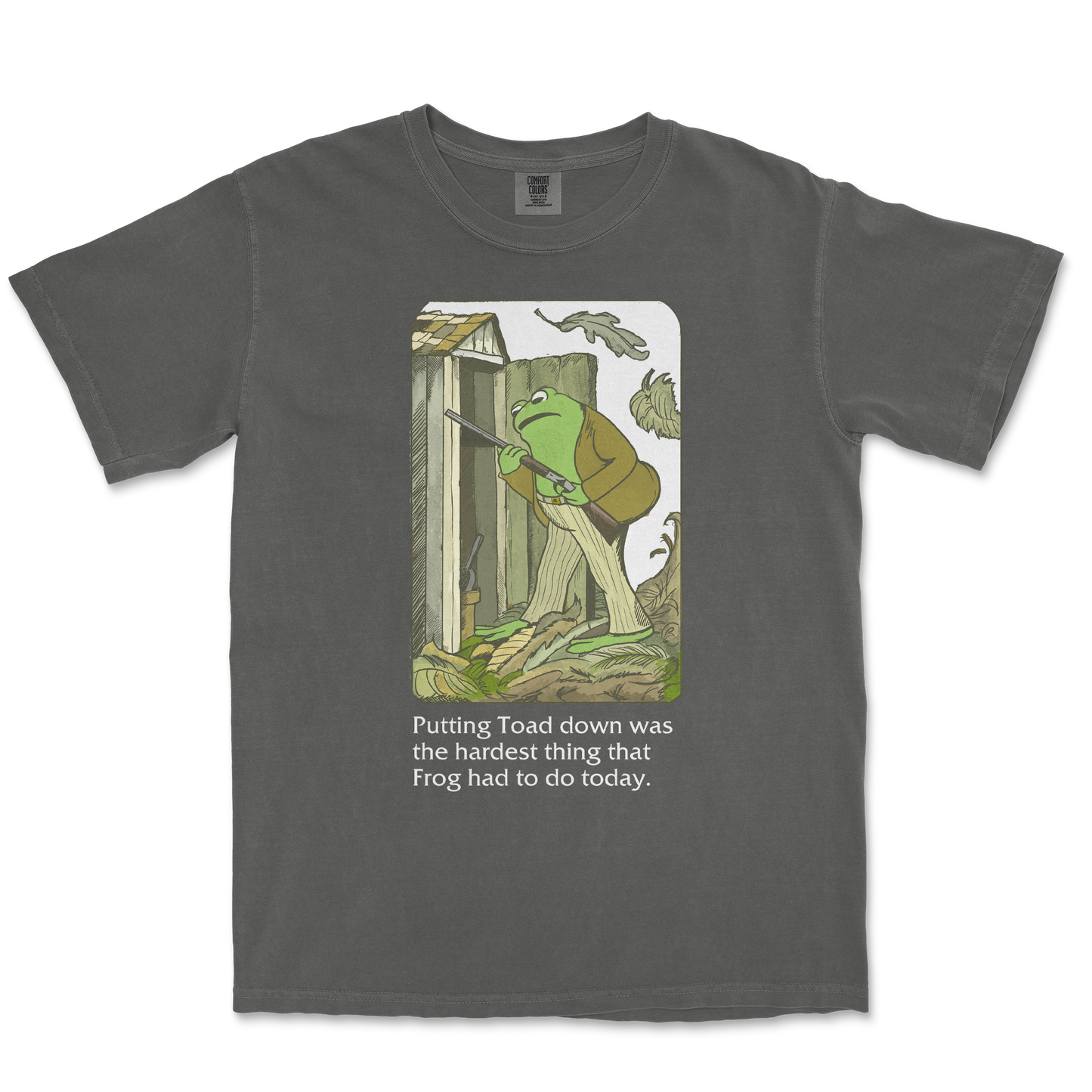 Comfort Colors T-Shirt Frog and Toad  in Pepper