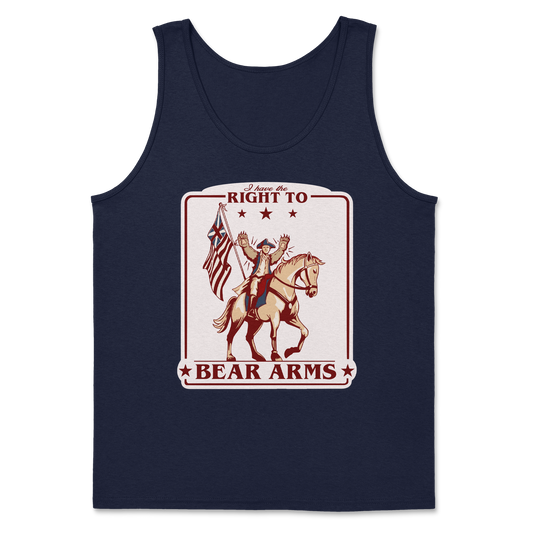 Heavy Blend Tank Top Right to Bear Arms in Navy