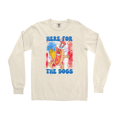Comfort Colors Long Sleeve Hot Dog in Ivory