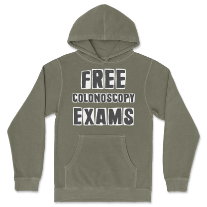 Independent Clothing Co. Hoodie Free Colonoscopy Exams in Olive