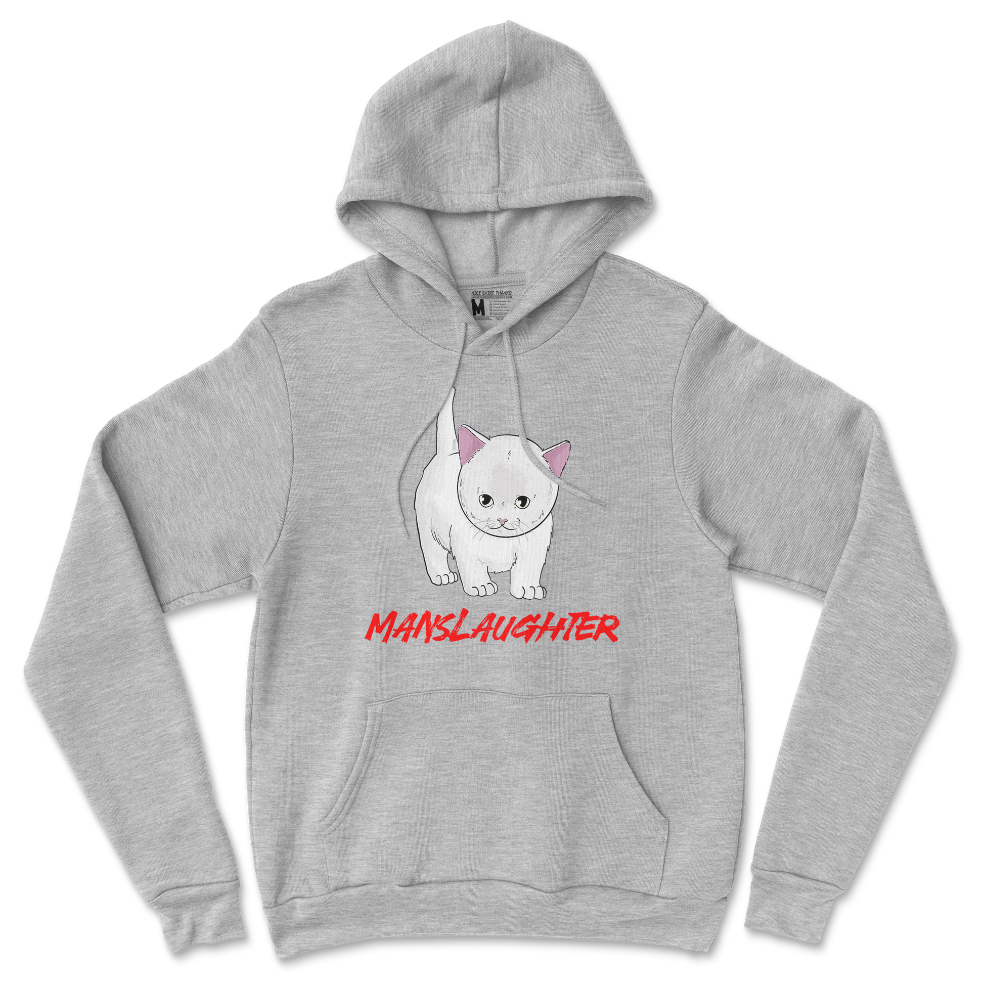 Gildan SoftStyle Hoodie Manslaughter in Sports Grey