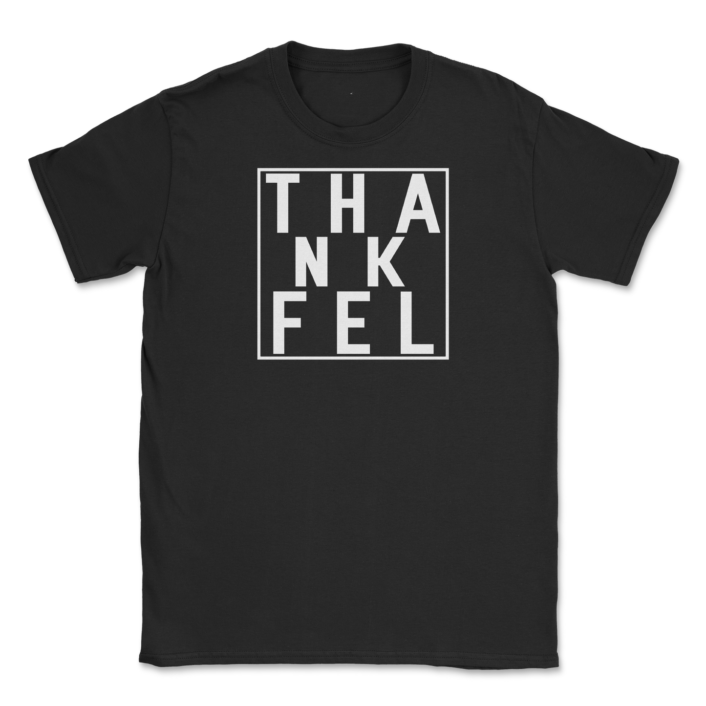 Gildan SoftStyle T-Shirt THANKFEL in Black