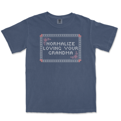 Comfort Colors T-Shirt Cross Stitch in Midnight