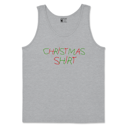 Gildan SoftStyle Tank Top Christmas Shirt in Sport-Grey