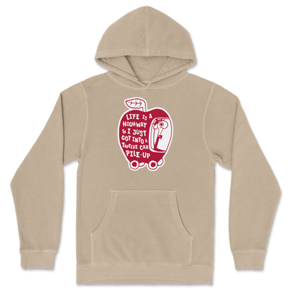 Independent Clothing Co. Hoodie Life Is A Highway  in Sandstone