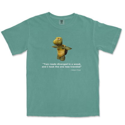 Comfort Colors T-Shirt Robert Frost Quote in LightGreen