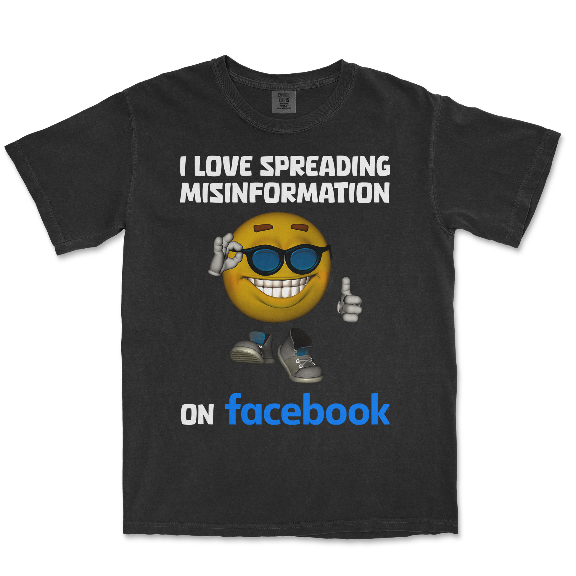 Comfort Colors T-Shirt Spreadin Misinformation in Black