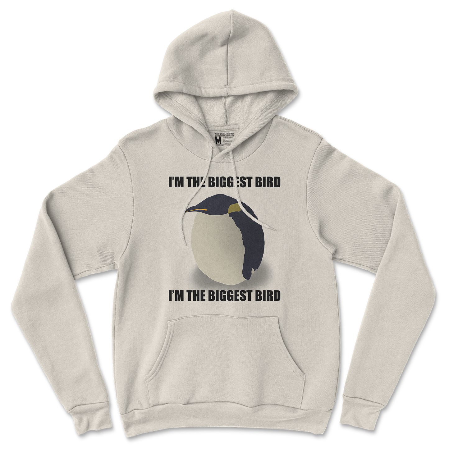 Gildan SoftStyle Hoodie I Am The Biggets Bird in Sand