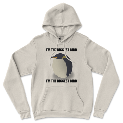 Gildan SoftStyle Hoodie I Am The Biggets Bird in Sand