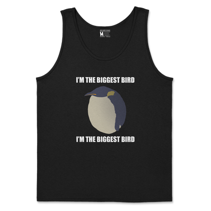 Gildan SoftStyle Tank Top I Am The Biggets Bird in Black