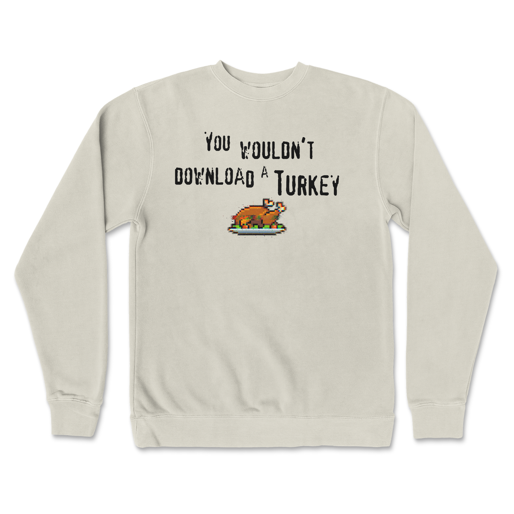 Independent Clothing Co. Crew Neck Downloadable Turkey  in Bone