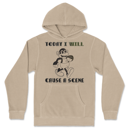 Independent Clothing Co. Hoodie Cause A Scene  in Sandstone