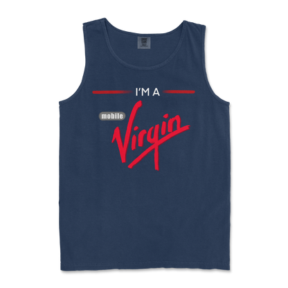 Comfort Colors Tank Top Mobile Virgin in TrueNavy