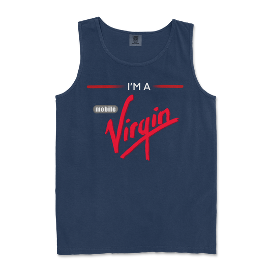 Comfort Colors Tank Top Mobile Virgin in TrueNavy