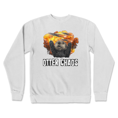 Independent Clothing Co. Crew Neck Otter Chaos in White