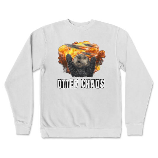 Independent Clothing Co. Crew Neck Otter Chaos in White