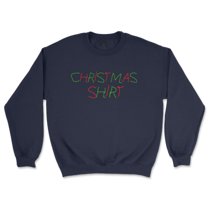 Gildan SoftStyle Crew Neck Christmas Shirt in Navy