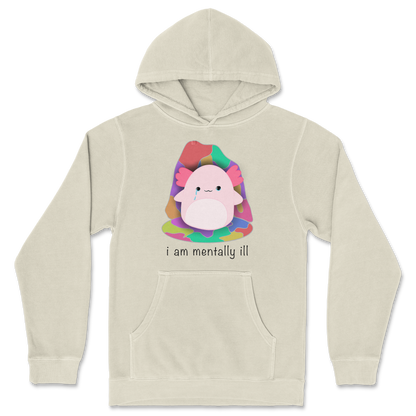 Independent Clothing Co. Hoodie Mentally Ill and Squishy in Ivory