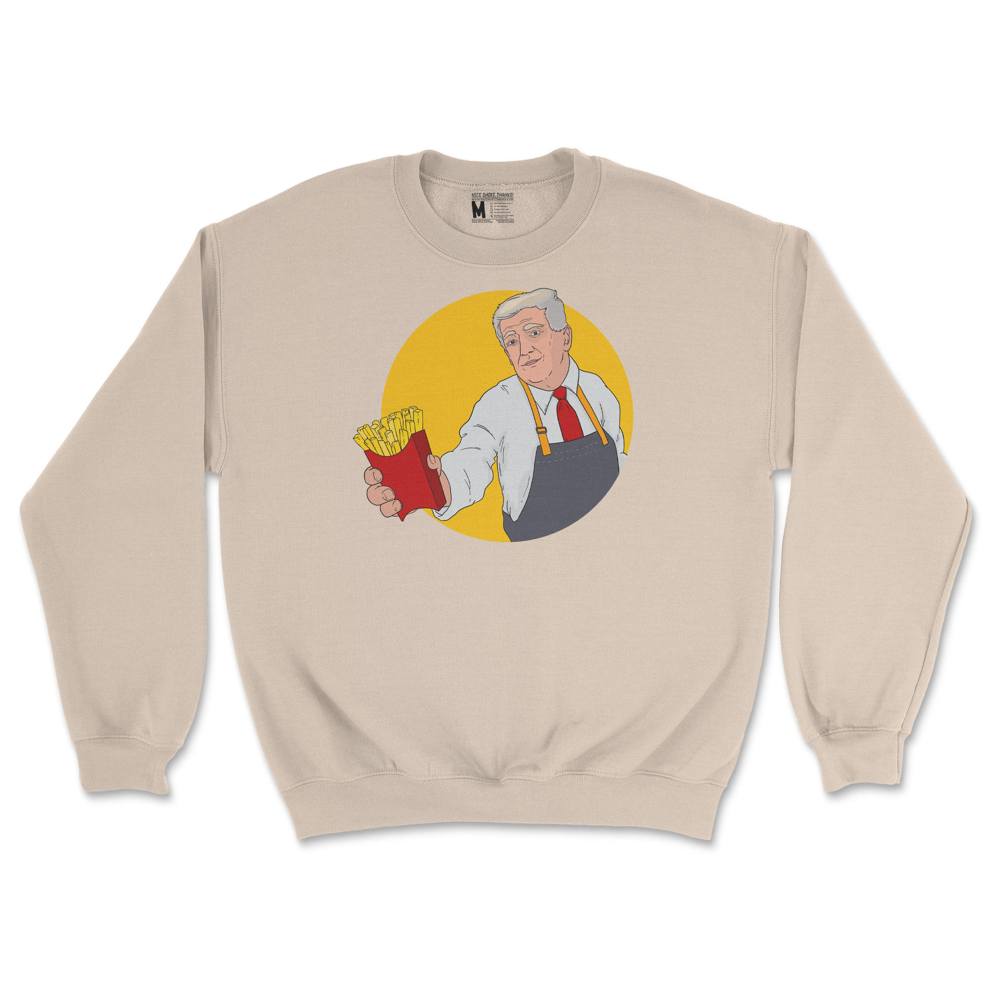 Gildan SoftStyle Crew Neck McTrump  in Sand