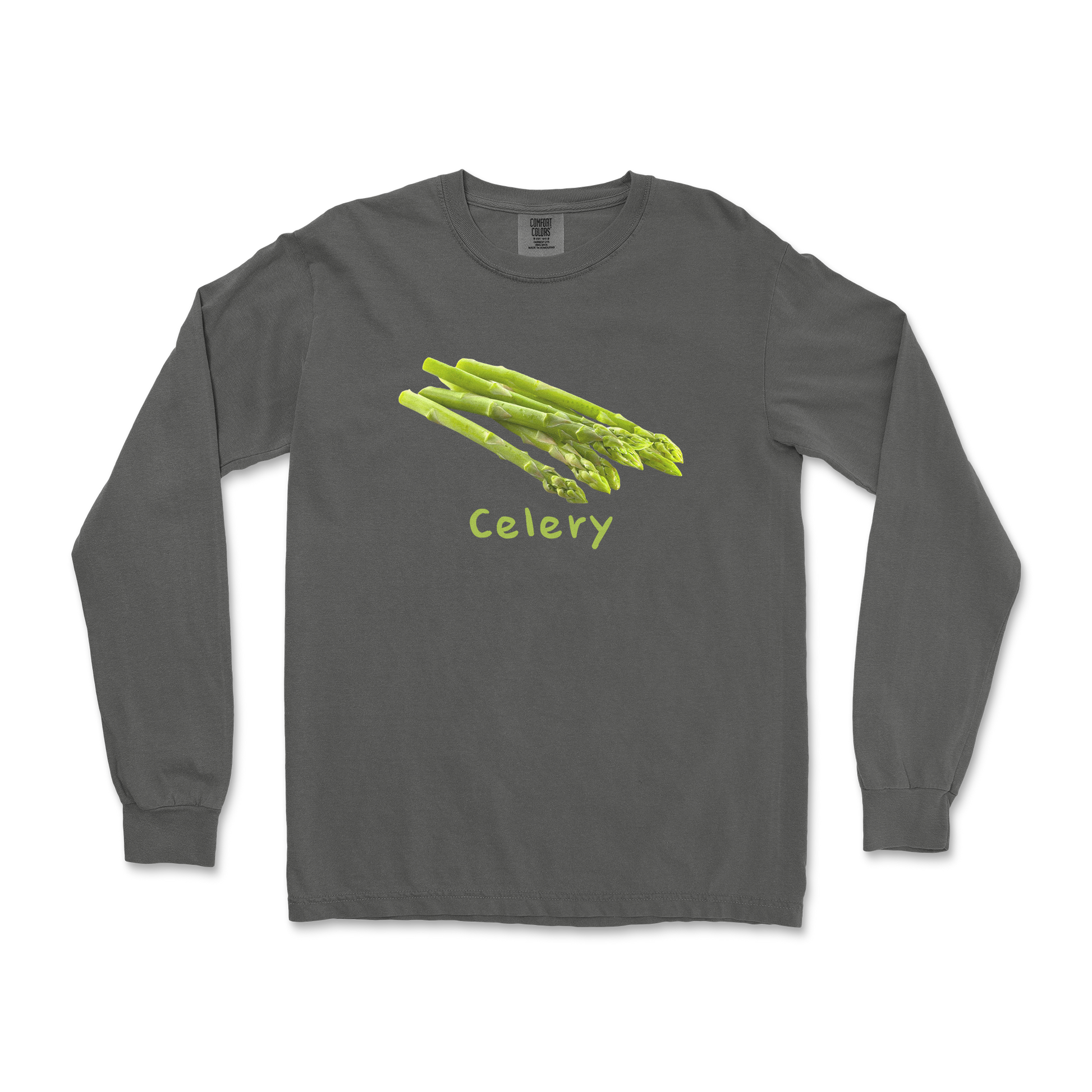 Comfort Colors Long Sleeve Celery in Pepper