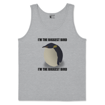 Gildan SoftStyle Tank Top I Am The Biggets Bird in Sports Grey