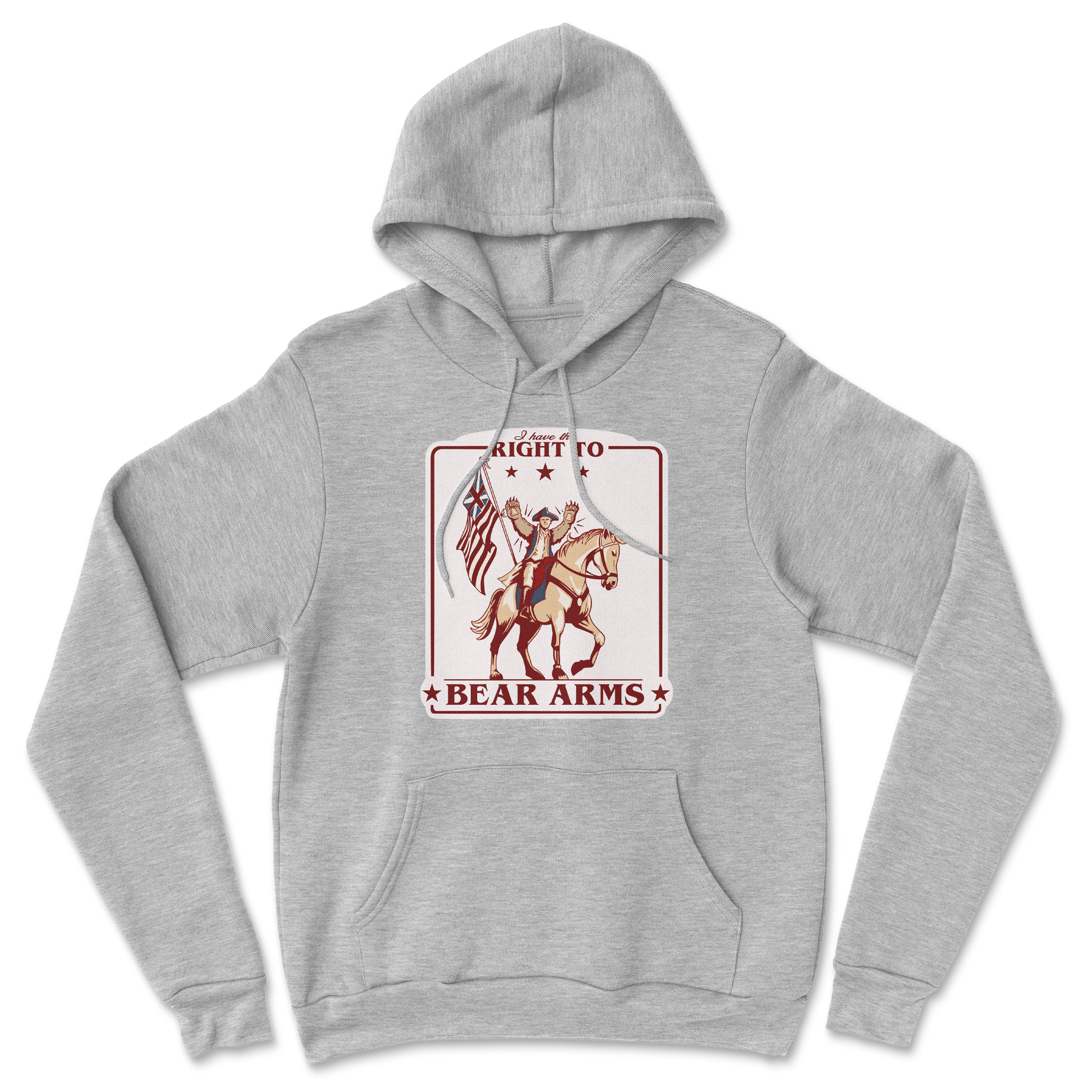 Heavy Blend Hoodie Right to Bear Arms in Grey Heather