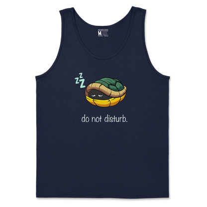 Gildan SoftStyle Tank Top Sleepin Turtle in Navy