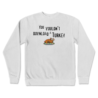 Independent Clothing Co. Crew Neck Downloadable Turkey  in white