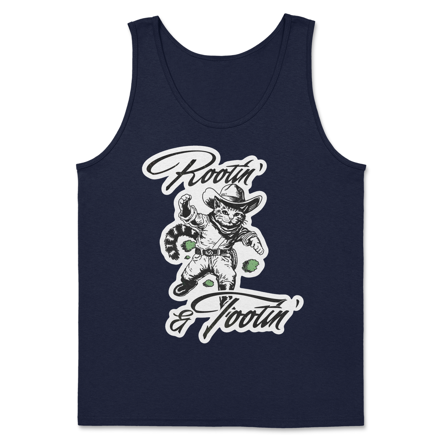 The Nice Shirt Tank Top Rootin Tootin  in Navy