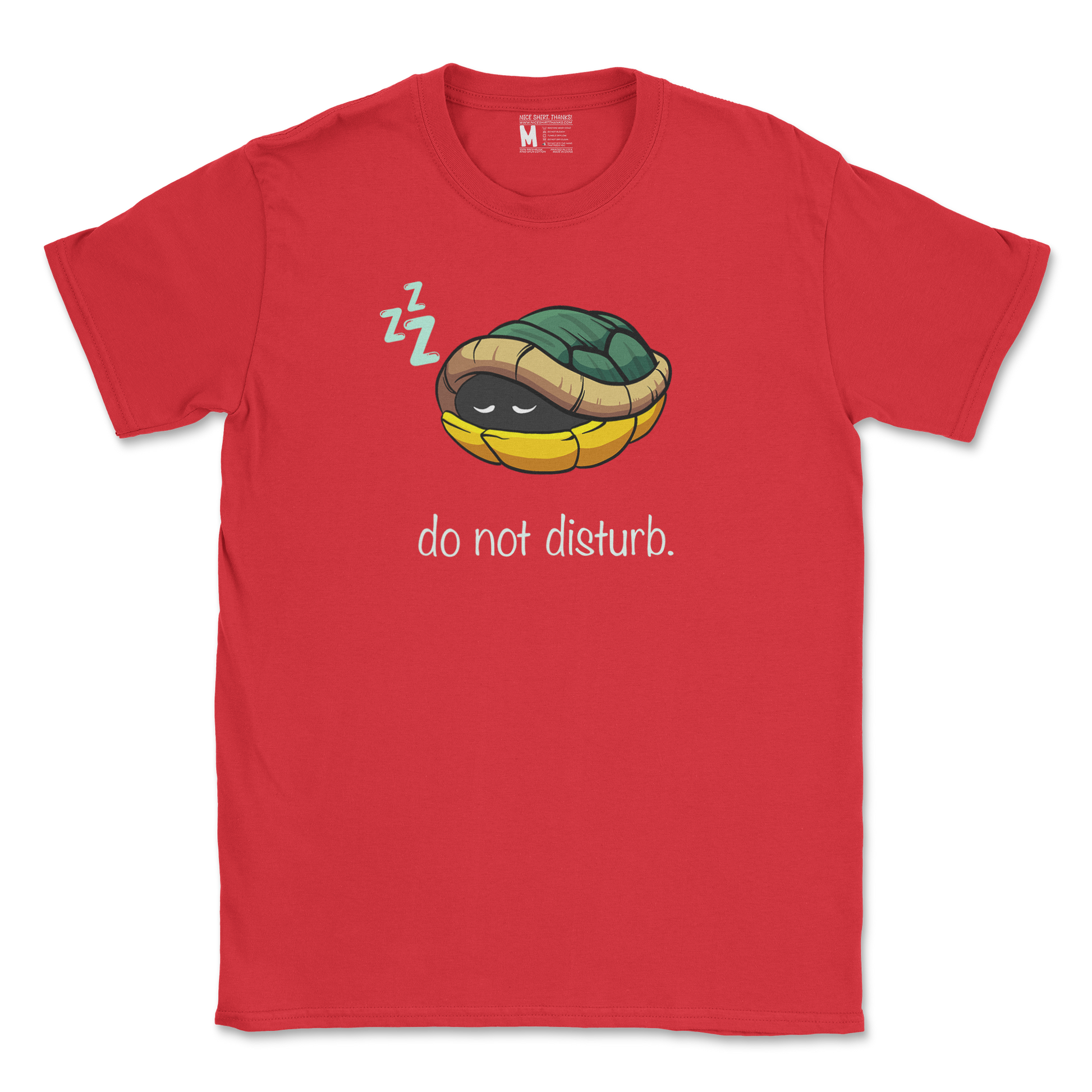 Gildan SoftStyle T-Shirt Sleepin Turtle in Red