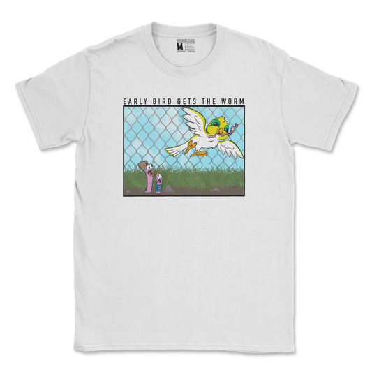 Gildan SoftStyle T-Shirt Early Bird in White