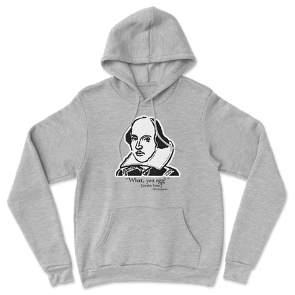 The Nice Shirt Hoodie Shakespeare Quote  in Grey-Heather