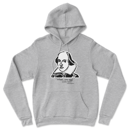 The Nice Shirt Hoodie Shakespeare Quote  in Grey-Heather