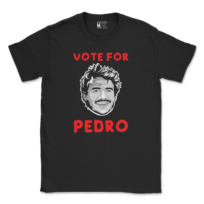 Gildan SoftStyle T-Shirt Vote For Pedro in Black