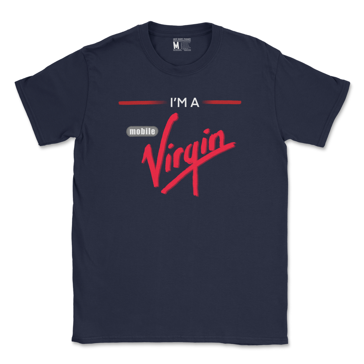 Gildan SoftStyle T-Shirt Mobile Virgin in Navy